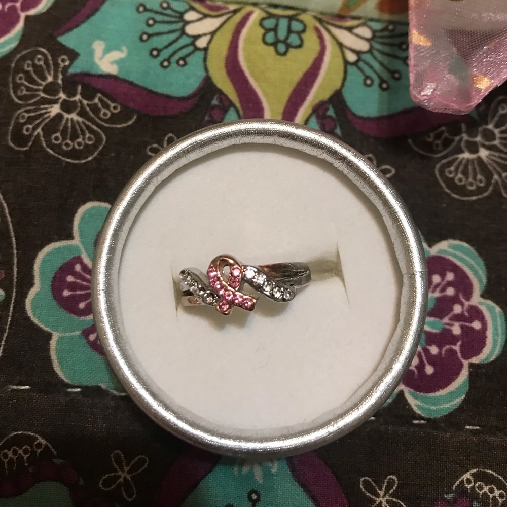 Breast cancer awareness ring